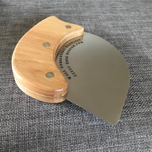 metal spatula with wood handle
